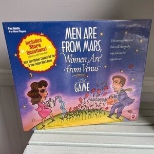 NIB Vintage 1998 Sealed Mattel Men are From Mars Women are from Venus Board Game